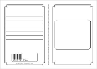 Foldable story book writing frame template (SB3831) - SparkleBox