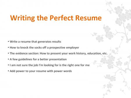 Writing the Perfect Resume.pptx