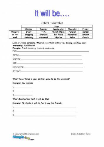 Writing Worksheets For Esl Kids