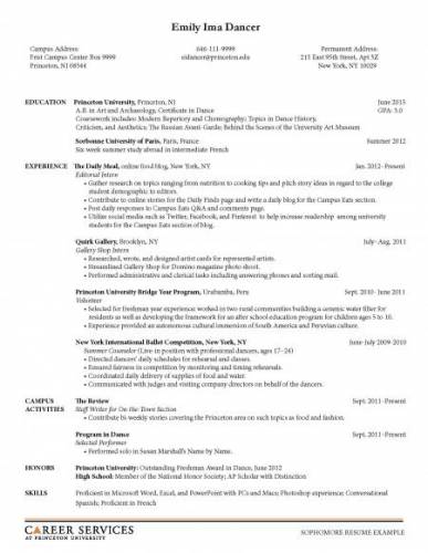 Sample Resumes | Career Services