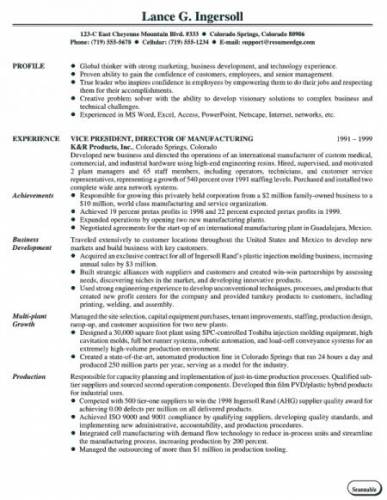 resume sample